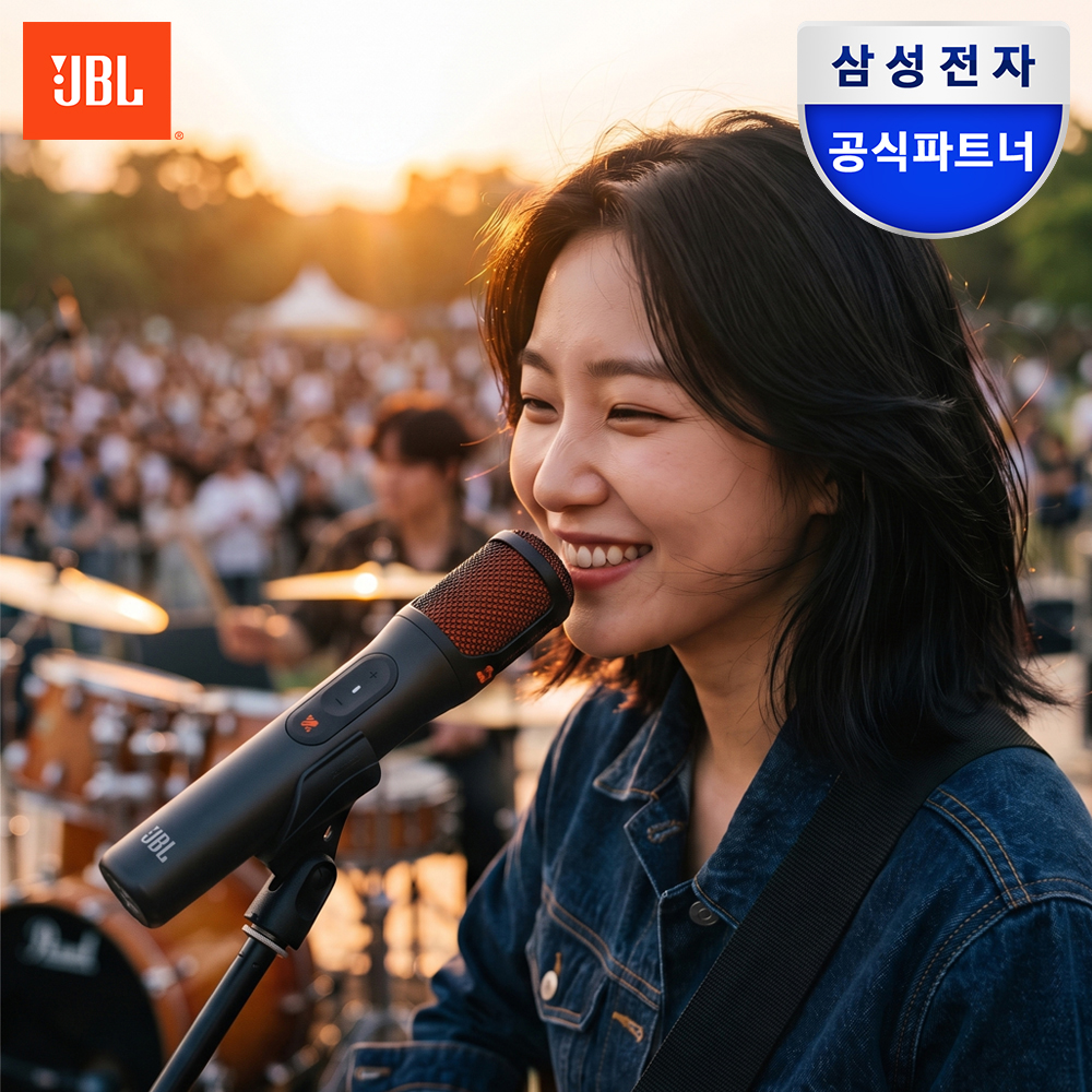 삼성공식파트너 JBL EASYSING MICS 무선 AI 이지싱 마이크 노래방 녹음용 - 상품 이미지