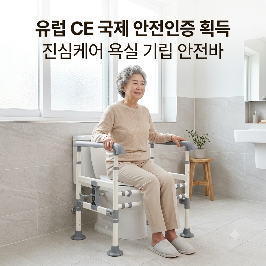 노인 화장실 손잡이 안전바 변기 안전 장애인 보조 화장실 손잡이 CE 상품 이미지