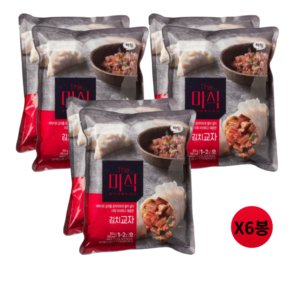 더미식 육즙김치교자 만두 (350g X6봉) 김치만두 - 상품 이미지