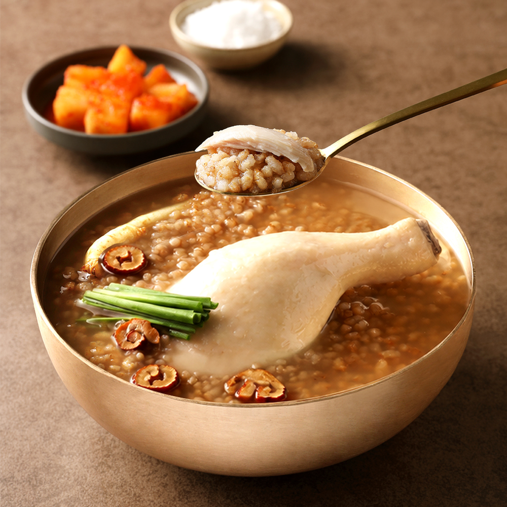 닭다리 삼계탕 밀키트 간편국 즉석 국물 요리 실온보관 바른 600g 1개 - 상세 이미지 3