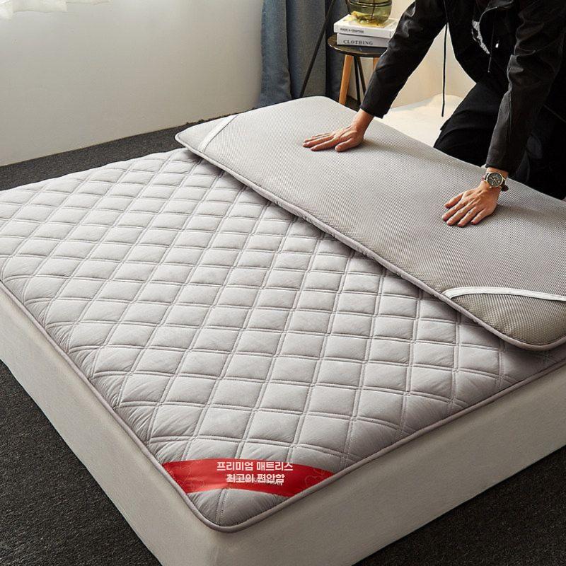 토퍼 매트리스 수면 싱글 매트 패드 기숙사 바닥 1cm 90x200cm - 상세 이미지 5