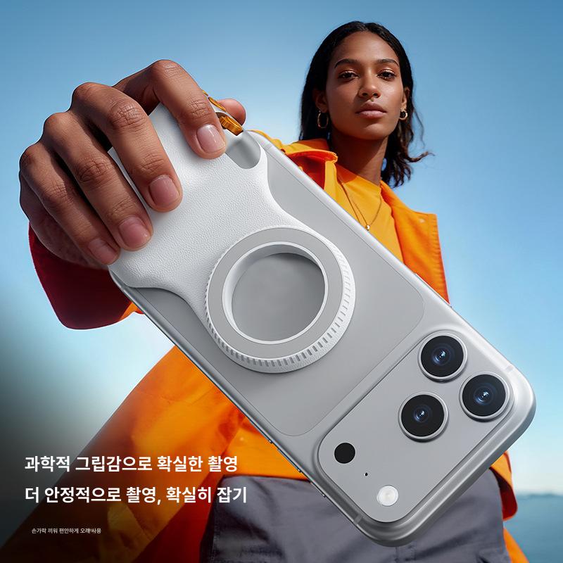자석식 무선 블루투스 핸드헬드 촬영 안정기 핸들 스마트폰용 핸드폰 셀카 촬영 보조기 화이트 - 상세 이미지 5