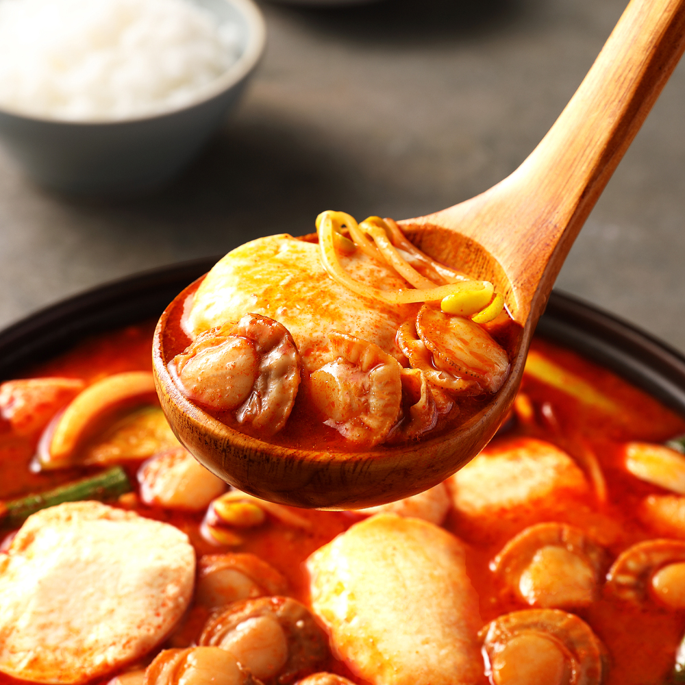 압도적 가리비 순두부찌개 밀키트 간편국 즉석 국물 요리 실온보관 바른 1kg 1개 - 상세 이미지 2