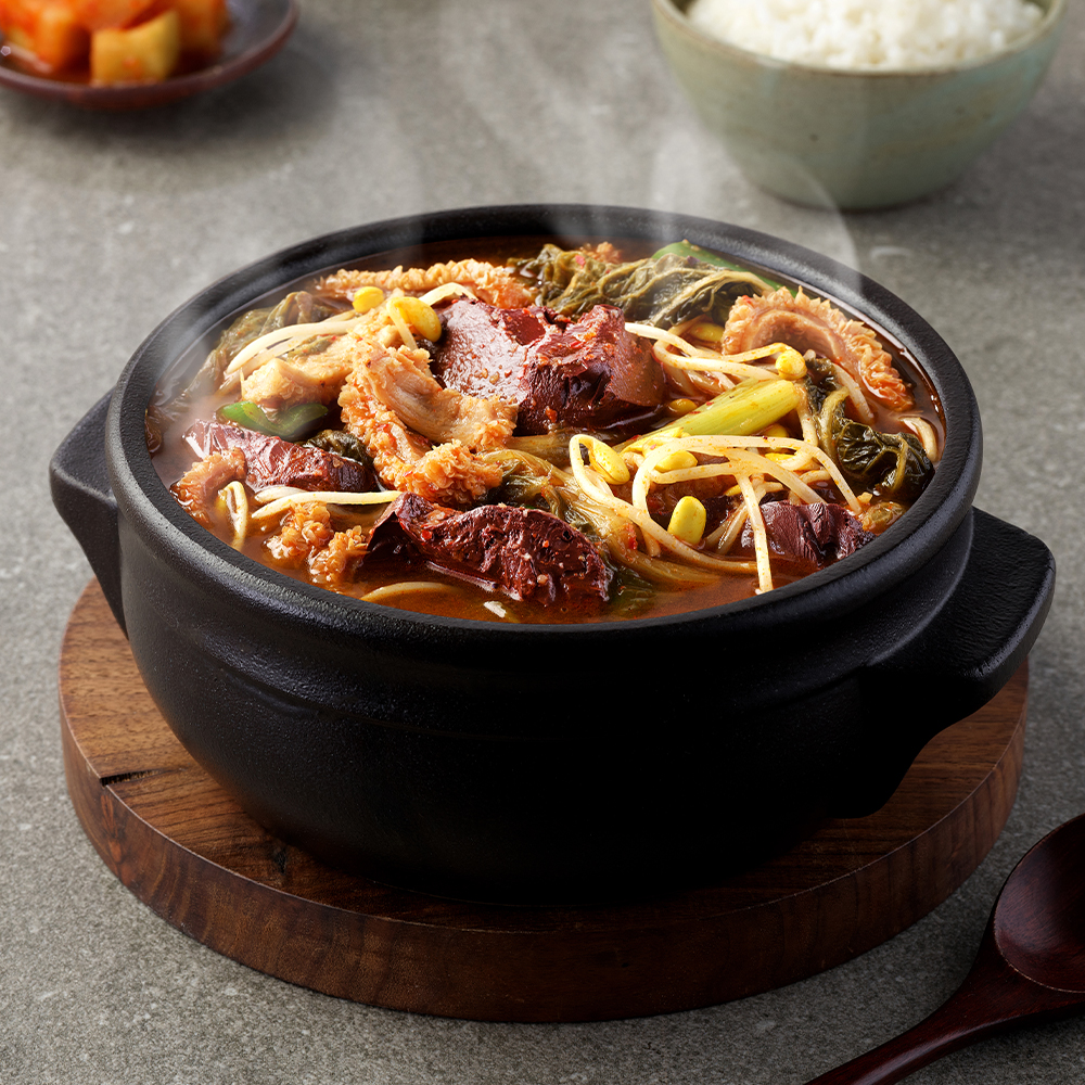 압도적 양평 선지 해장국 밀키트 간편국 즉석 국물 요리 실온보관 진한 1kg 1개 - 상품 이미지