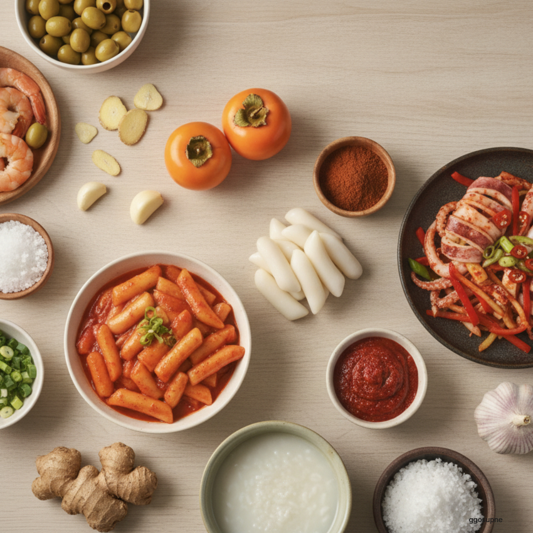 꼬숩네 5분컷 간편하고 맛있는 홍시 떡볶이 감바스 오징어볶음 배달 밀키트 3종 홈파티 홈쿡 - 상세 이미지 4