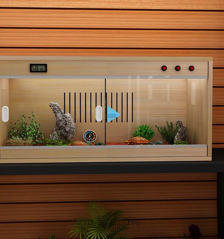 레오파드게코 사육장 케이지 온도조절 파충류 도마뱀 80x40x42cm 이미지 6