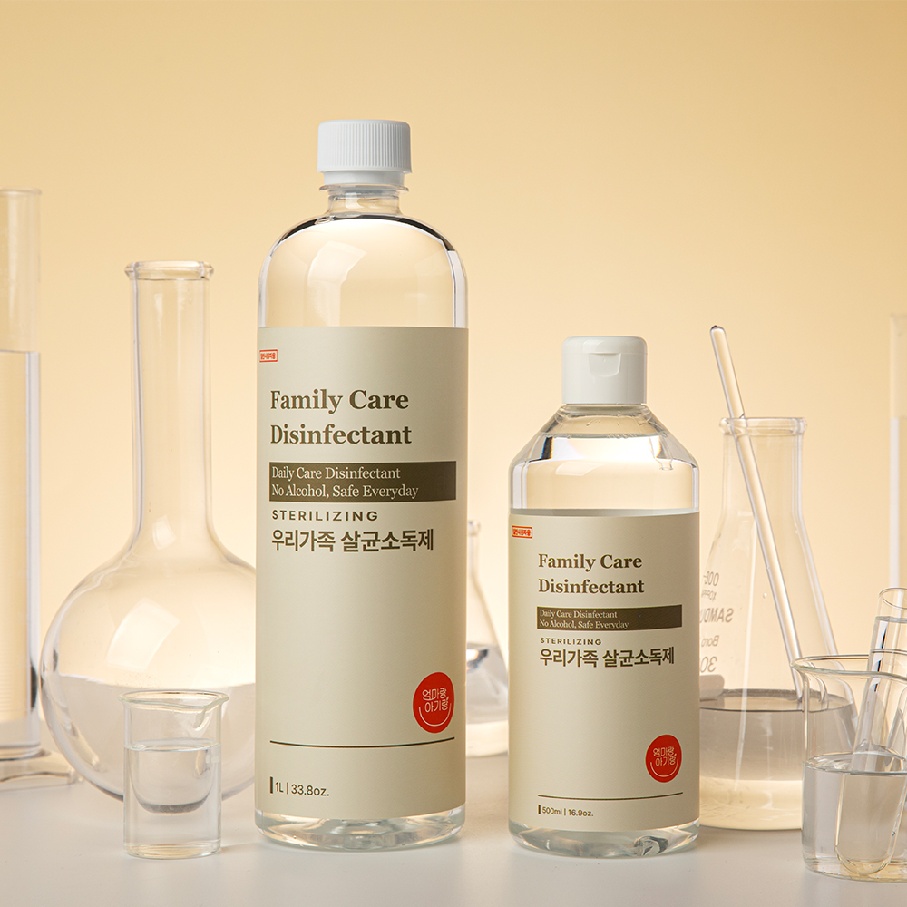 엄마랑아기랑 우리가족 살균소독제 1L+500ml (일반소비자용) - 상품 이미지