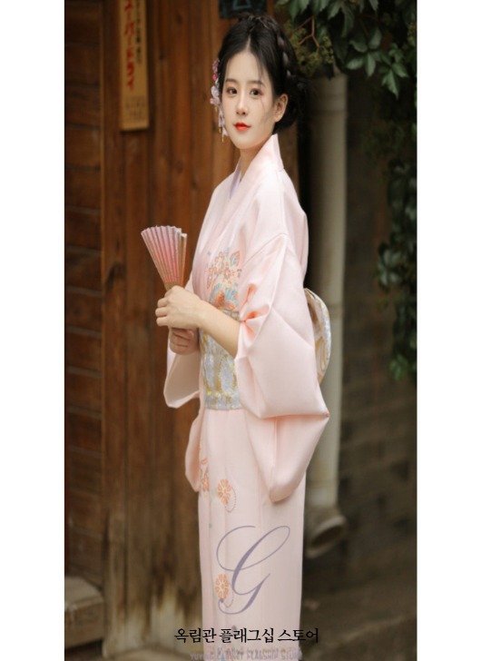 기모노 유카타 일본 전통의상 공연복 코스프레 할로윈 코스튬 40대 50대 생활한복 - 상세 이미지 2