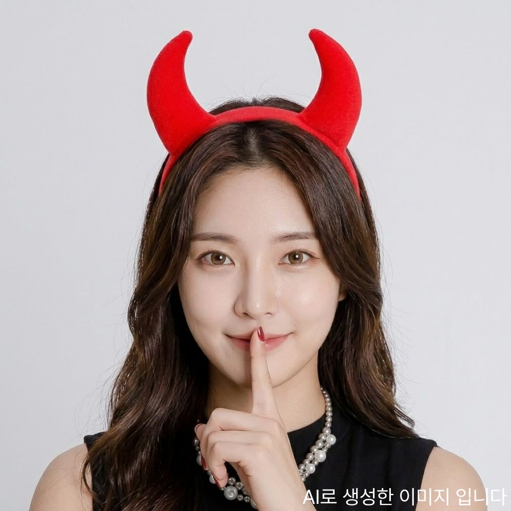 악마머리띠 축구응원머리띠 월드컵 야구응원 파티용 - 상품 이미지