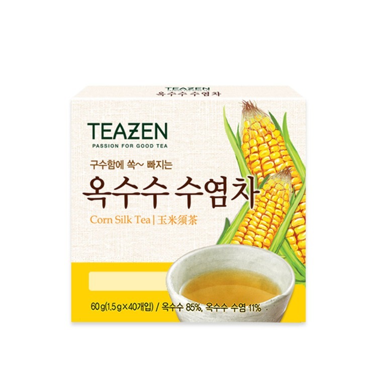 옥수수 수염차 티백 차 선물 사무실 티젠 40개입, 1개 - 상품 이미지