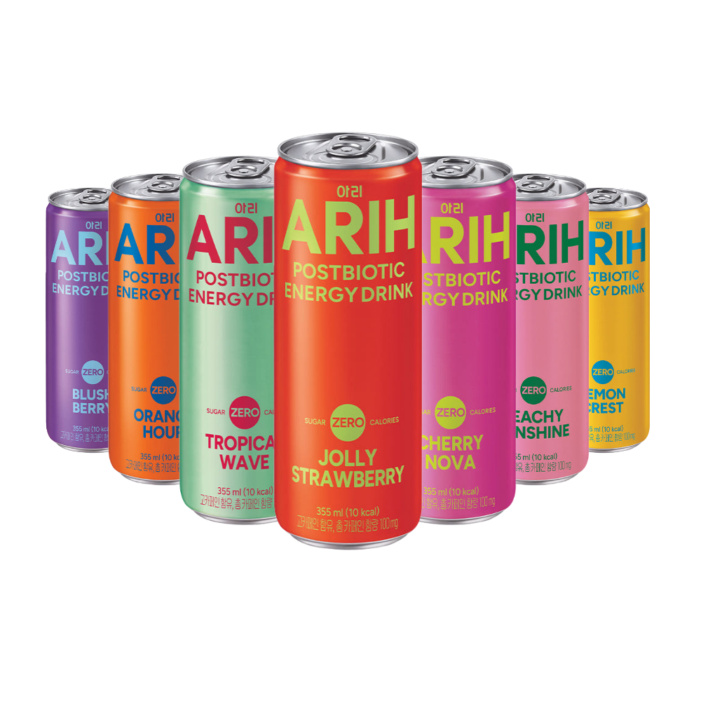 아리 ARIH 에너지드링크 맛별로 1개씩 총7개 355ml x 7개 - 상품 이미지