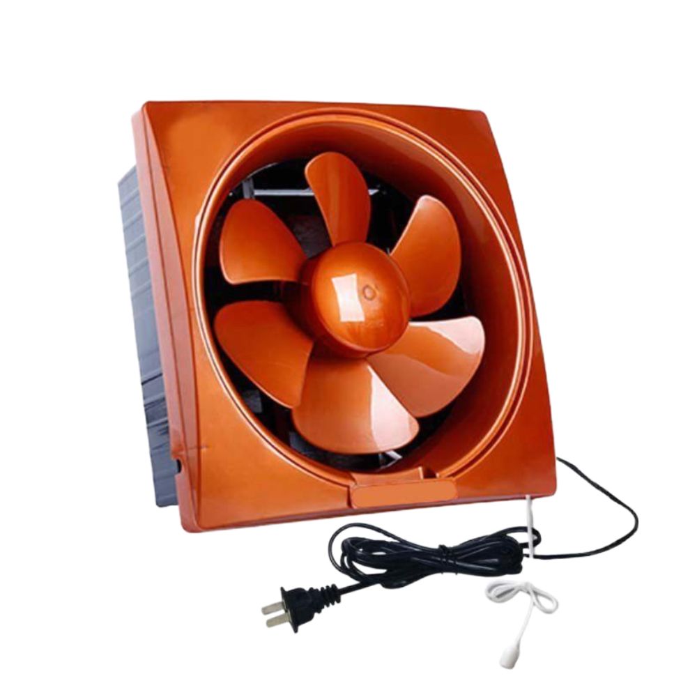 환풍기 배기팬 창문 농장 화장실 12V 8인치 오렌지 - 상품 이미지