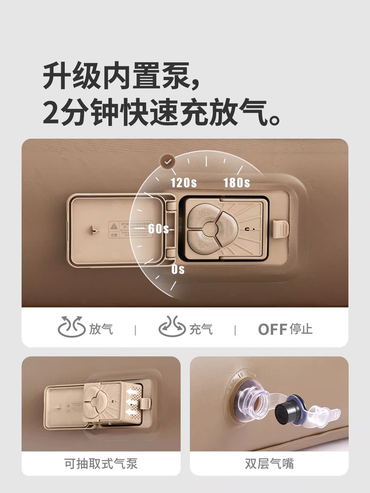 네이처하이크 에어매트 자충매트 c25 매트리스 캠핑침대 더블 플러스 3인용 - 상세 이미지 4