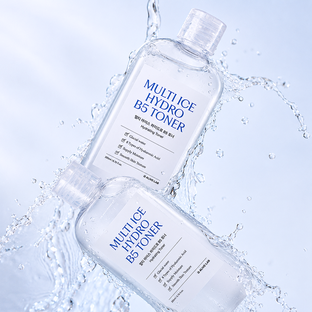 얼라이브랩 멀티 아이스 하이드로 B5 토너 빙하수 진정 수분토너 200ml - 상세 이미지 4