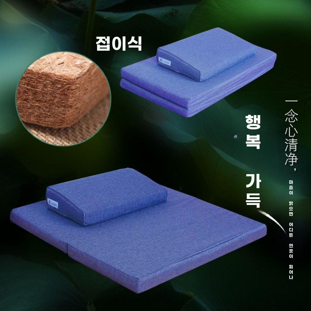 절방석 기도 방석 명상 수험생 식당 교회 쿠션 그레이 길이 60 X 너비 60cm - 상세 이미지 3
