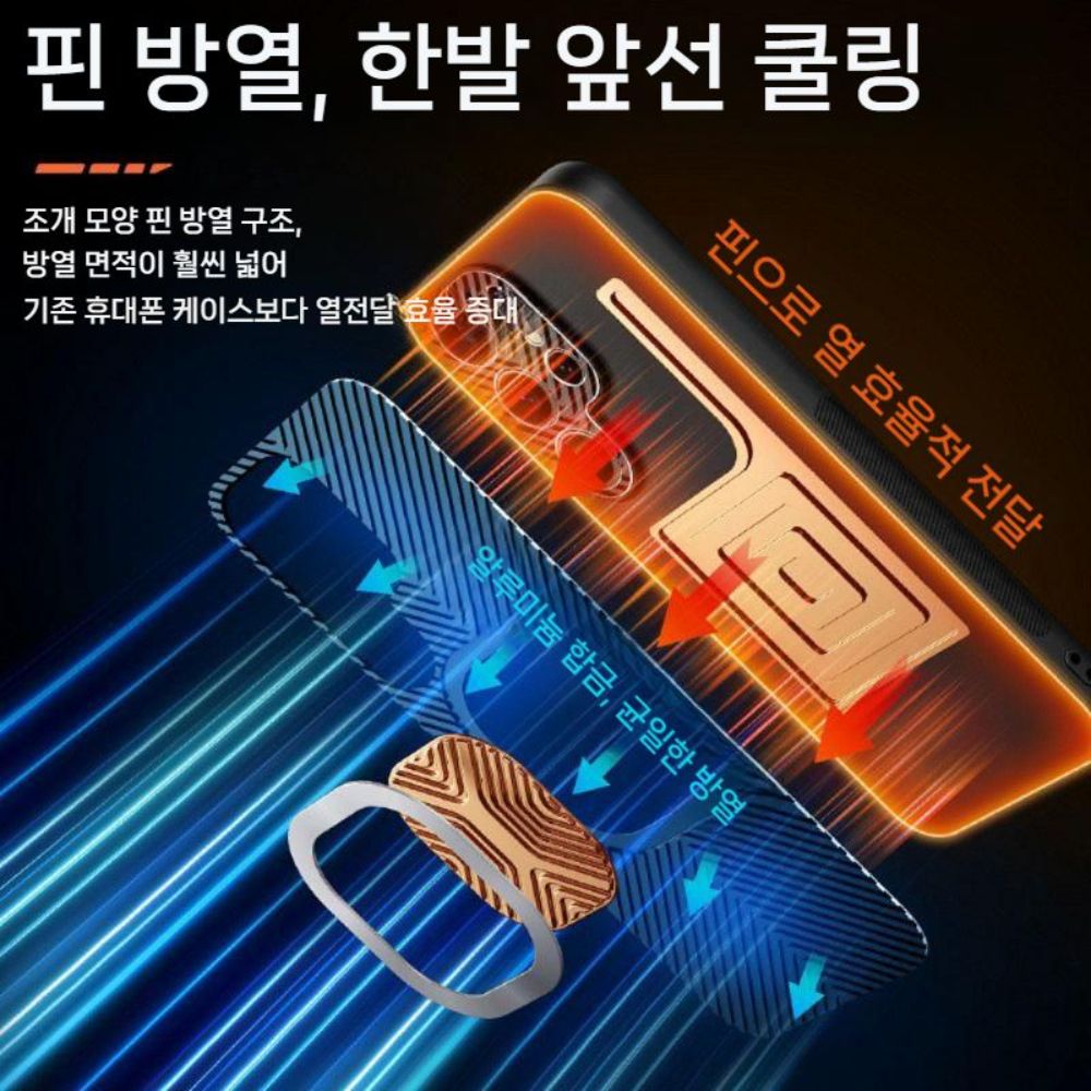 갤럭시 s26 플러스 울트라 케이스 핀 쿨링 자석 게이밍 아이스 쿨러 커버 - 상세 이미지 3