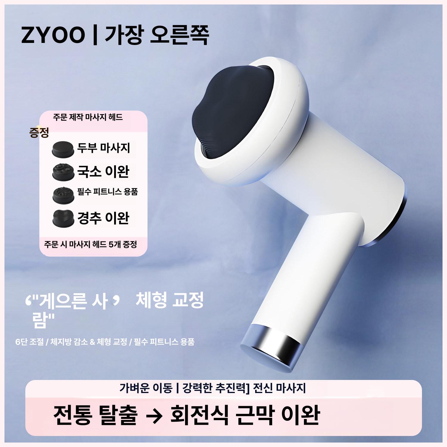 스위츠몰 부유방마사지기 마사지기 마사지 팔뚝 바디 [바디파시아건] 6 조절 설정+5 마사지 헤드 - 상품 이미지