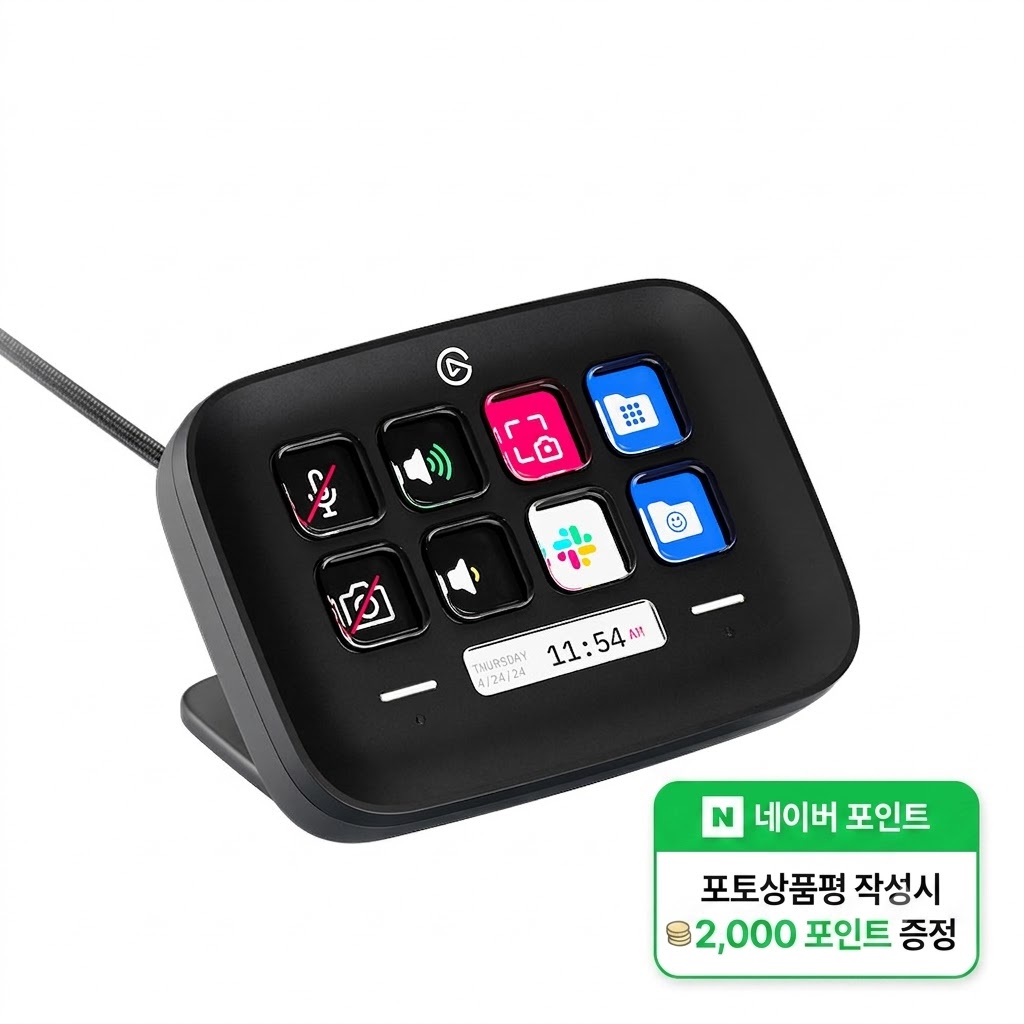 엘가토 Stream Deck Neo 스트림덱 네오 블랙 8키 컨트롤러 - 상품 이미지