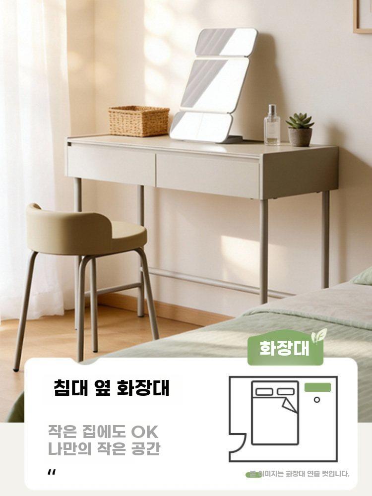 메이크업 화장대 미용실 스튜디오 안방 수납 거울 60cm 강화 유리 설치 다리만 필요합니다. - 상세 이미지 3