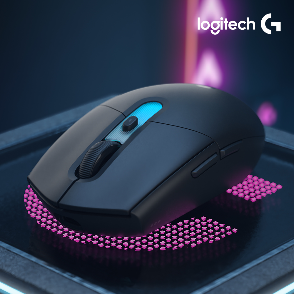 [국내정발] 로지텍 G304 X 슈퍼라이트 삼슈라 무선 게이밍마우스 블랙 - 상품 이미지