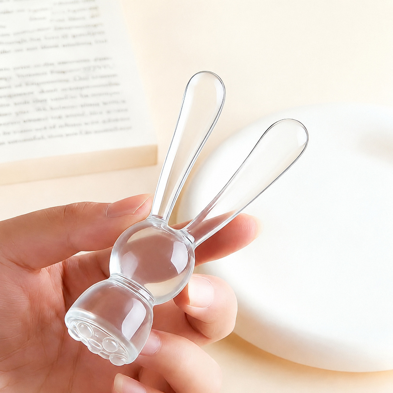 영롱한 토끼 괄사 마사지기 승모근 바디 몸 두피 얼굴 괄사 마사지 경락 지압 안마 안마기 - 상세 이미지 5