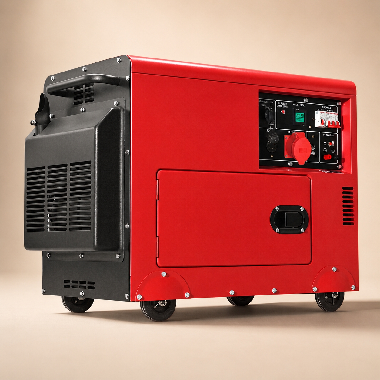 발전기 10kw 경유발전기 저소음 이동식 산업용 단상 - 상품 이미지