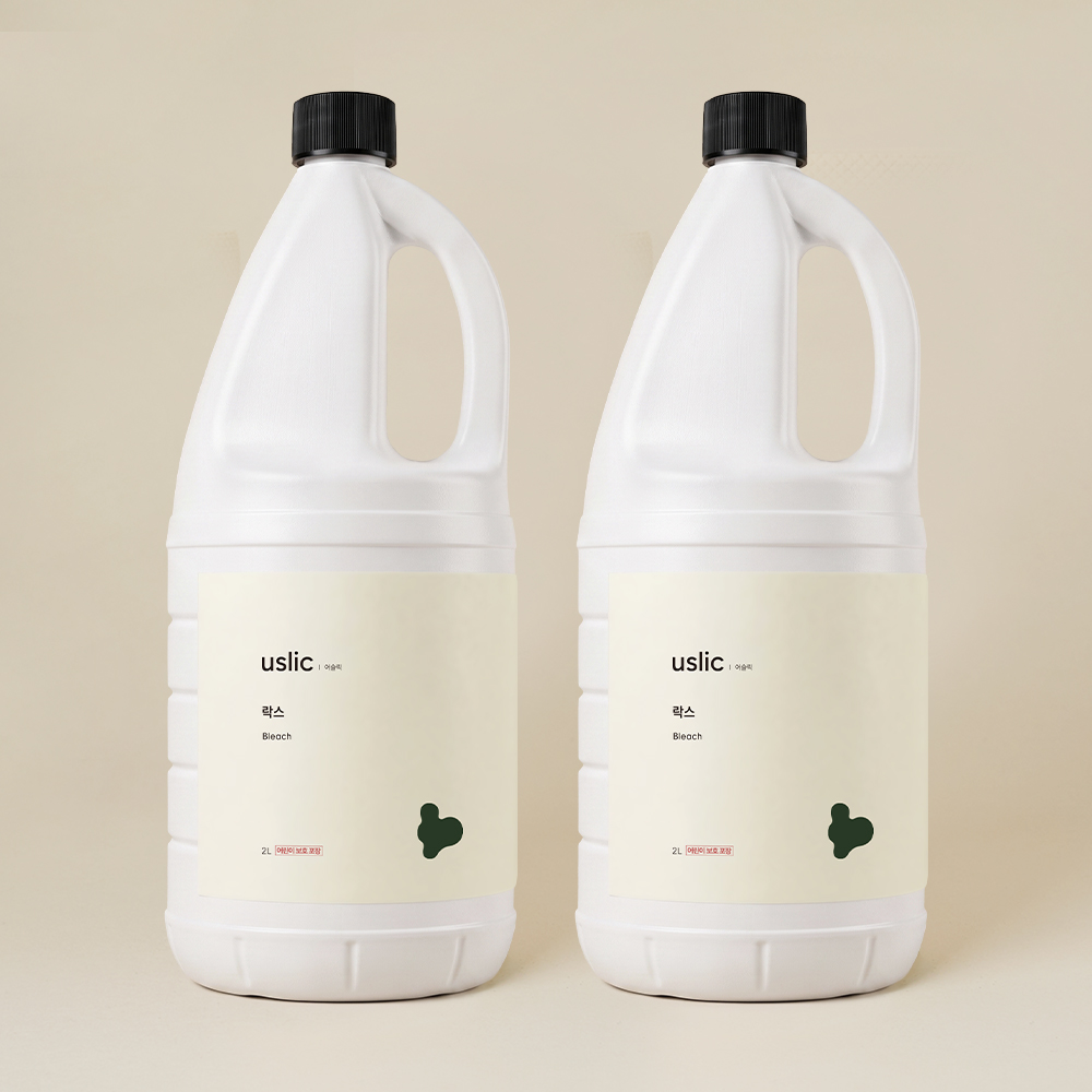 어슬릭 냄새줄인 살균 소독 표백 세제 락스 2L, 2개 - 상품 이미지