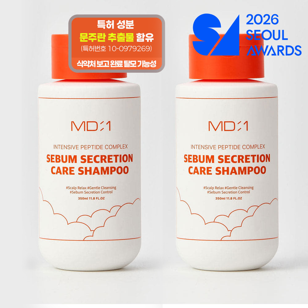 엠디원 인센티브 펩타이드 컴플렉스 비듬개선 샴푸 350ml, 2개 - 상품 이미지