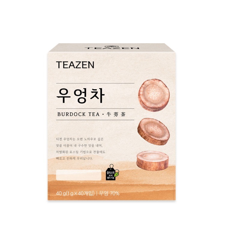 우엉차 티백 선물 사무실 티젠 40개입, 1개 - 상품 이미지
