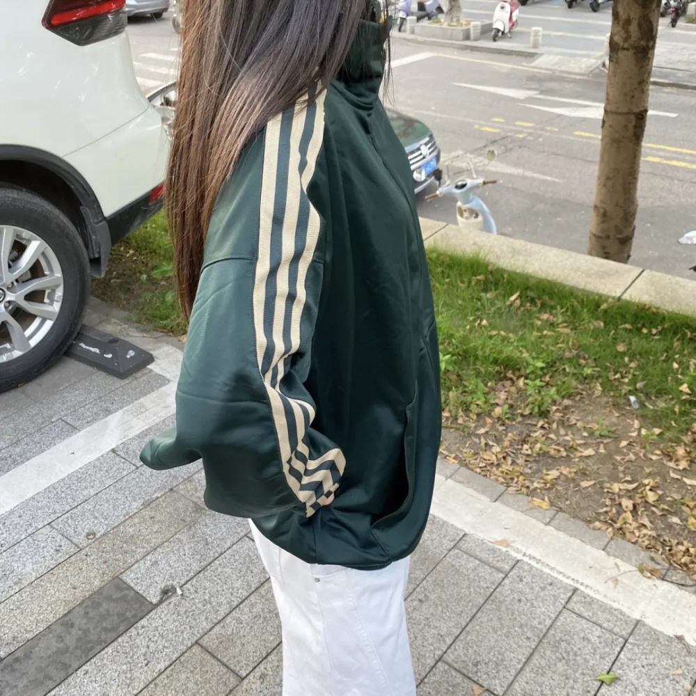 아디다스 오리니널 트레포일 트랙 탑 자켓 집업 져지 그린 JL8400 - 상세 이미지 3