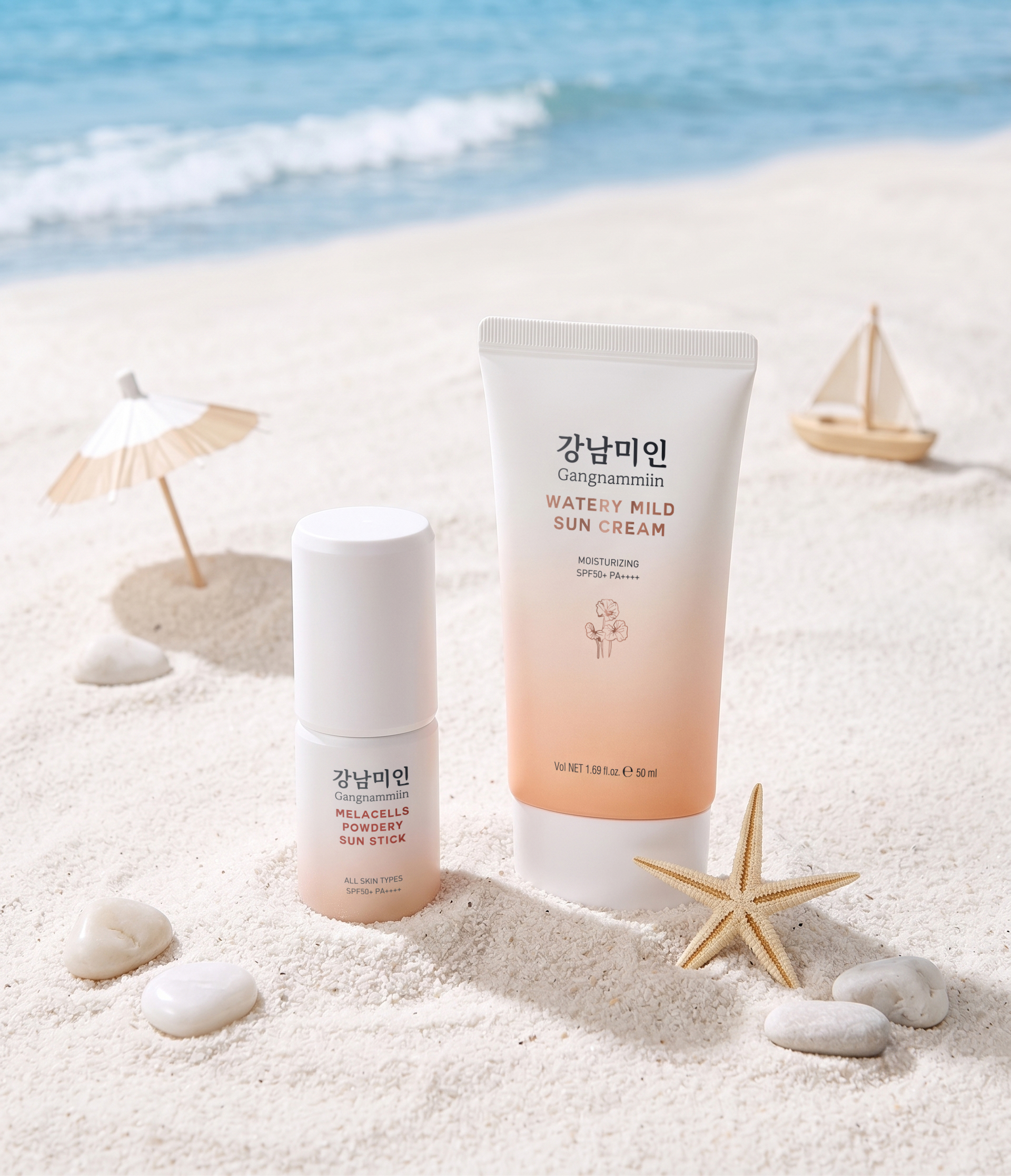 강남미인 멜라셀즈 파우더리 선스틱 SPF50+ 미백 주름개선 - 상세 이미지 2