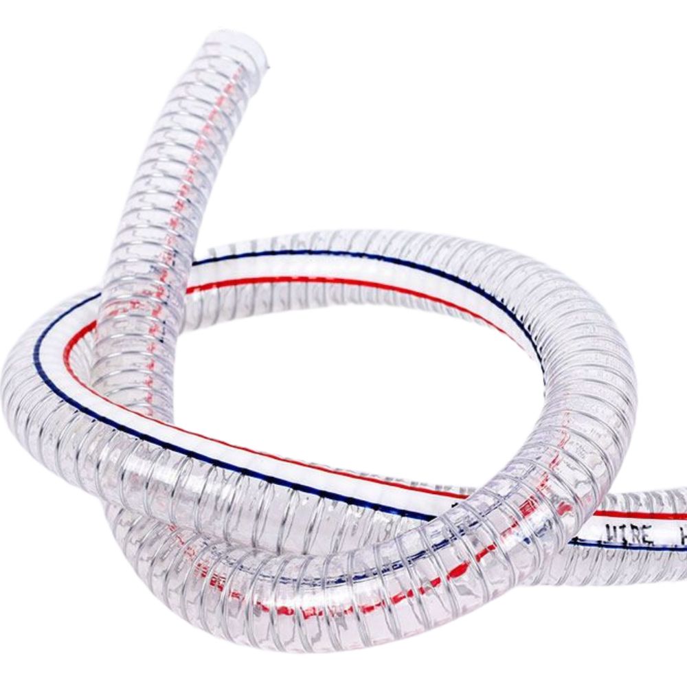 와이어 호스 수도관 투명 내열 배관 플라스틱 고온 내경 13mm 두께 2.5mm  100m - 상품 이미지