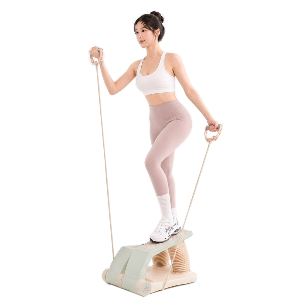 고무나라 에어스텝퍼 천국의계단 스탭퍼 가정용 홈트 유산소 실내 운동기구 하체 지압 엉덩이 걷기 운동 - 상세 이미지 3