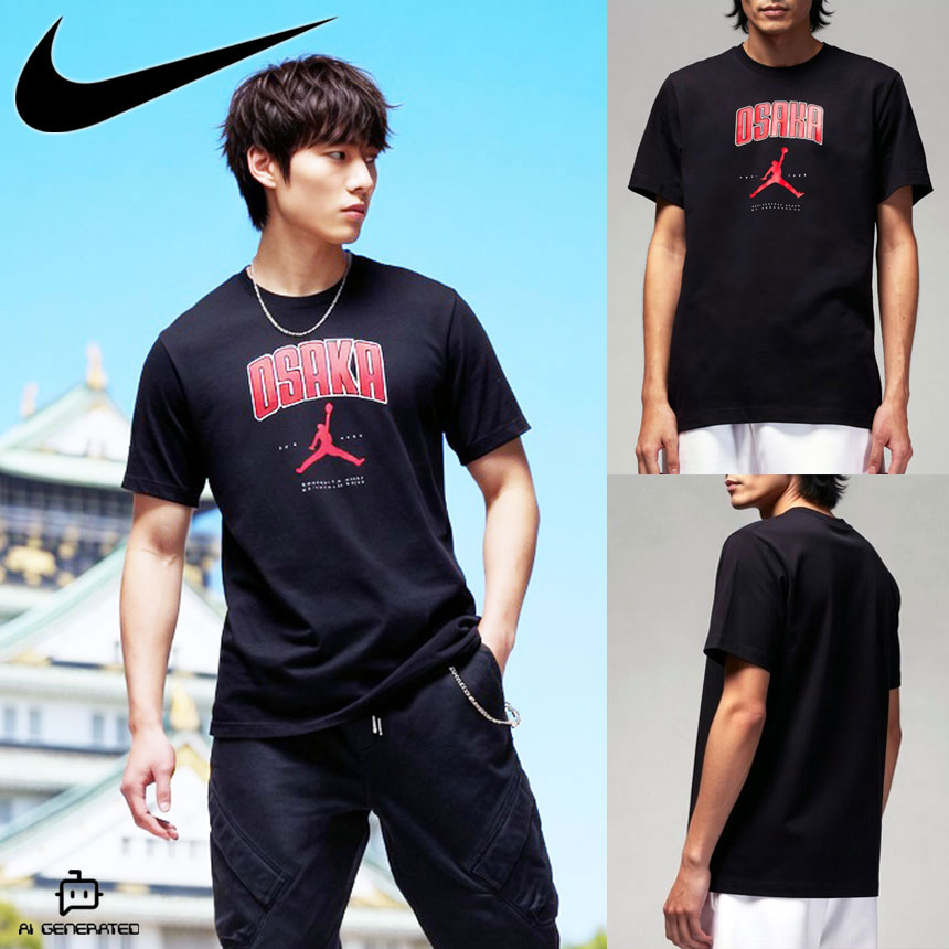 나이키 조던 도쿄 오사카 시티 에디션 남성 코튼 반팔 티셔츠 HQ1289-010(OSAKA), 3XL - 상품 이미지