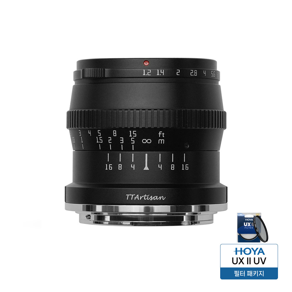 티티아티산 50mm F1.2 캐논 RF마운트 APS-C 렌즈 블랙 - 상품 이미지