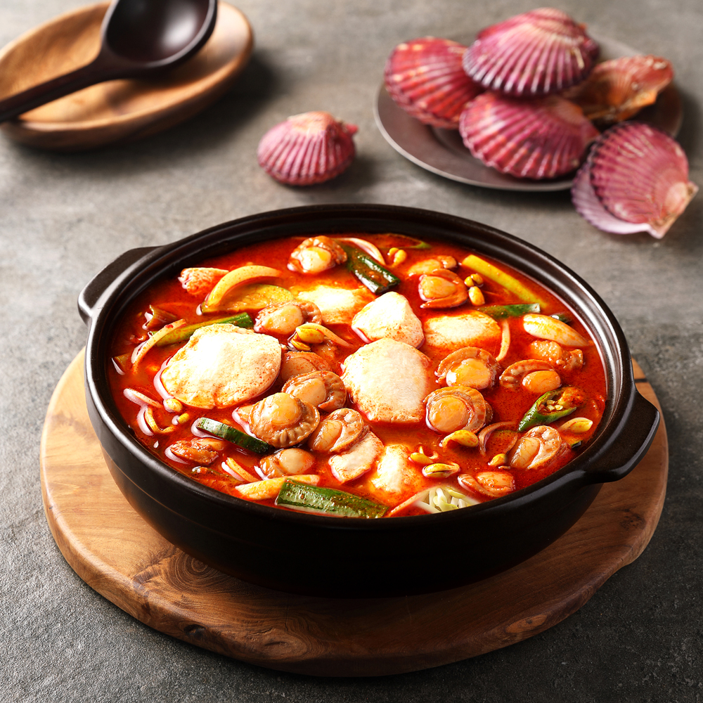압도적 가리비 순두부찌개 밀키트 간편국 즉석 국물 요리 실온보관 바른 1kg 1개 - 상품 이미지