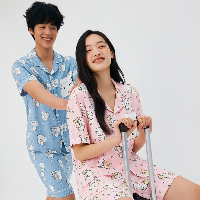 스파오 콜라보 반팔 파자마 모음 가격 비교 스파오 스토어 스파오 콜라보 반팔 파자마 모음