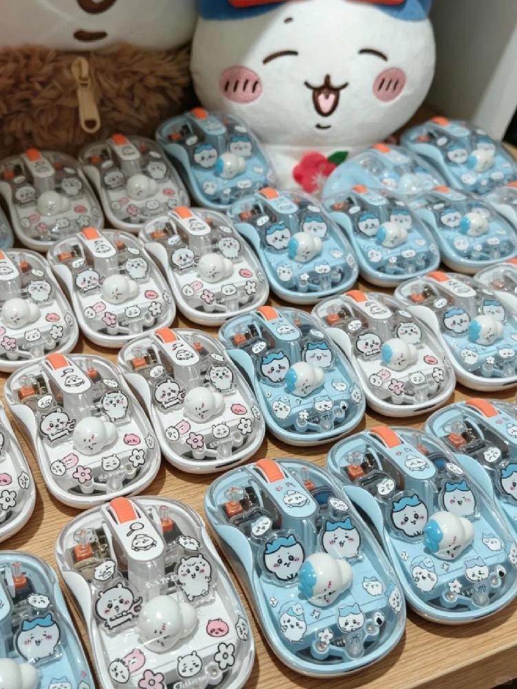 먼작귀 블루투스 마우스 우사기 투명 3D 피규어 wireless - 상세 이미지 3