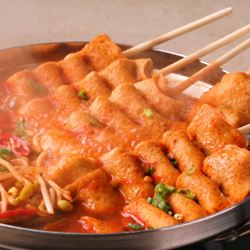 [푸딩픽] 매콤 빨간어묵 330g 밀키트 (매운 꼬치오뎅 구성) 제천식 떡볶이 안주 야식 캠핑 - 상세 이미지 3