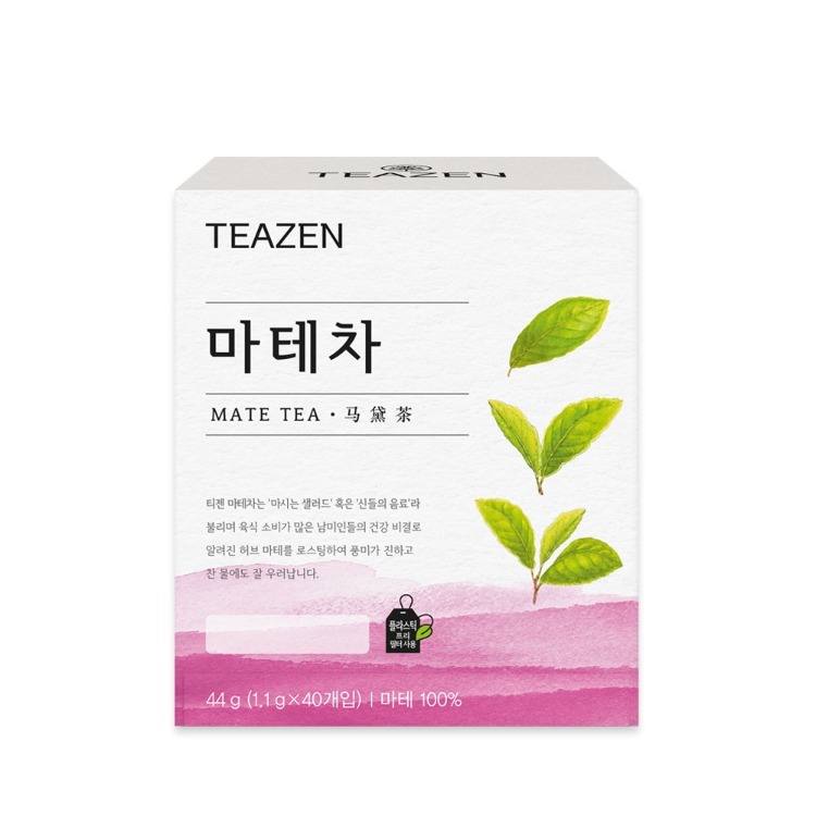 마테차 티백 차 선물 사무실 티젠 1.1g, 40포, 1개 - 상품 이미지