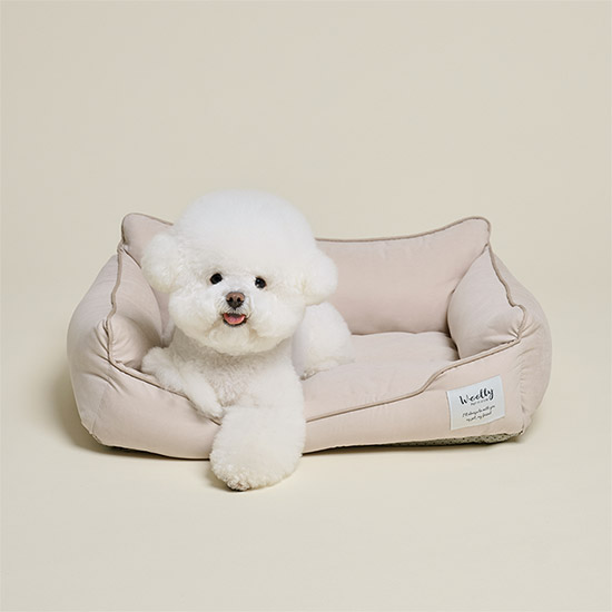 울리 베이직 사각 강아지 애착 방석 고양이 쿠션 S - 상품 이미지