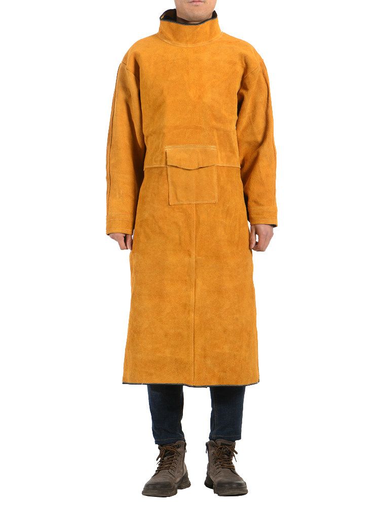 용접앞치마 가죽 열 블랙 작업용 강한 우피 85cm XXL 이미지 6