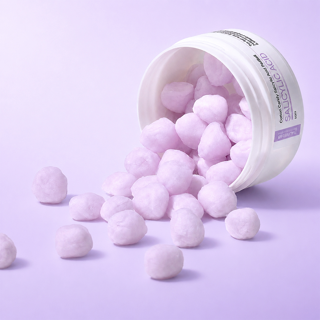 얼라이브랩 코튼 캔디 살리실산 패드볼 각질패드 흔적패드 50ml - 상세 이미지 5