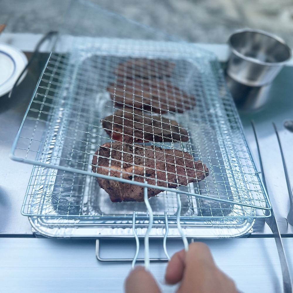 벨트릭스 마스터팩(3P) 세트 불쇼방지 트레이 그릴락 접석쇠 패키지 캠핑 BBQ 숯불구이 이미지 8
