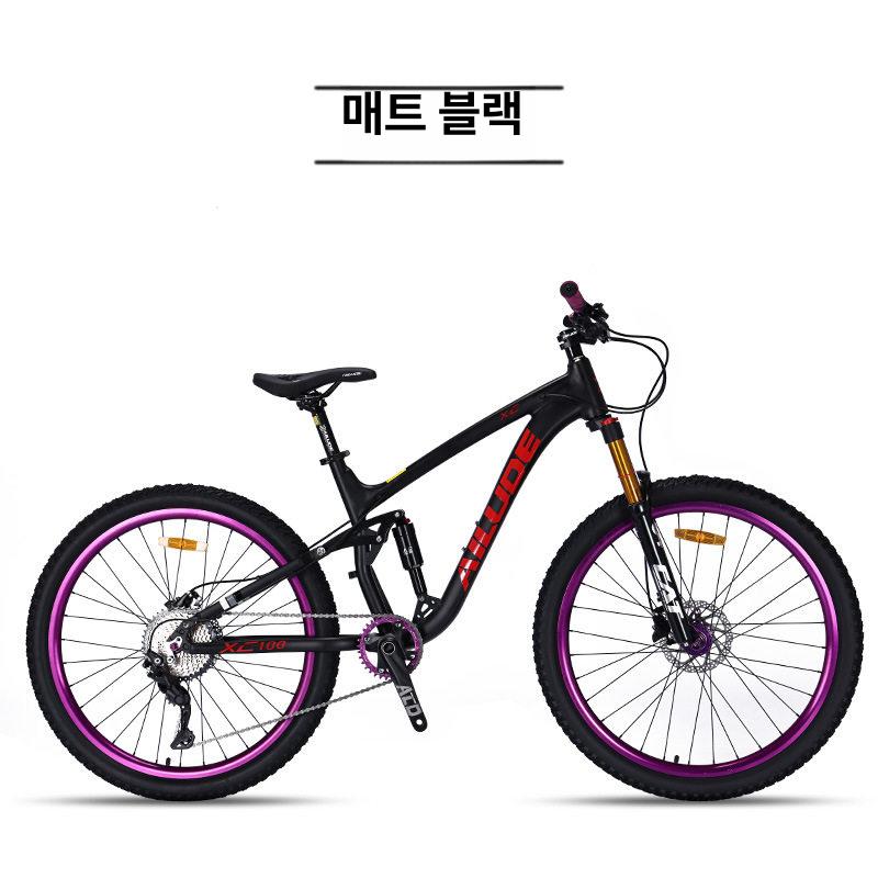 오복이네상점 소프트테일 MTB 자전거 27.5인치 시마노 데오레 10단 에어 서스펜션 풀샥 산악 레몬옐로우 27.5inch 10단 - 상세 이미지 4