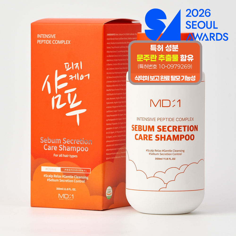 엠디원 인센티브 펩타이드 컴플렉스 비듬개선 샴푸 350ml, 1개 - 상품 이미지