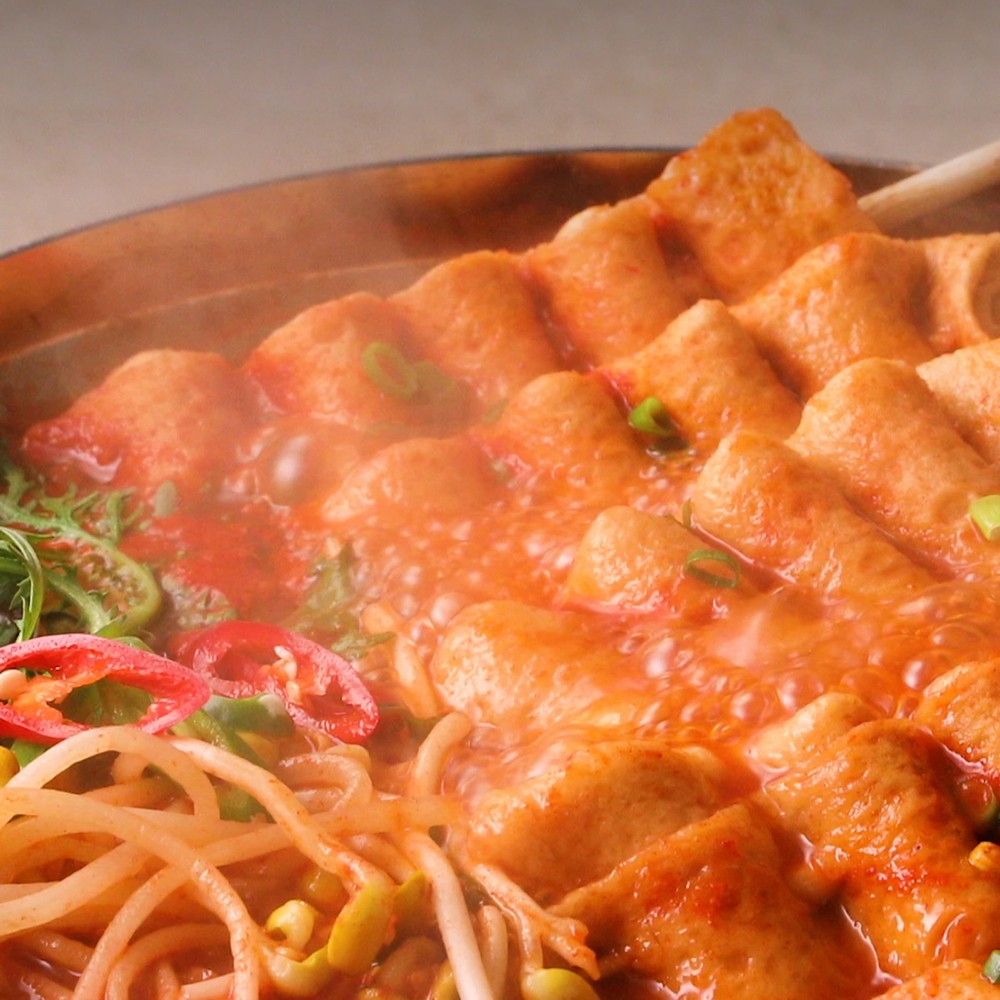 [푸딩픽] 매콤 빨간어묵 330g 밀키트 (매운 꼬치오뎅 구성) 제천식 떡볶이 안주 야식 캠핑 - 상세 이미지 5