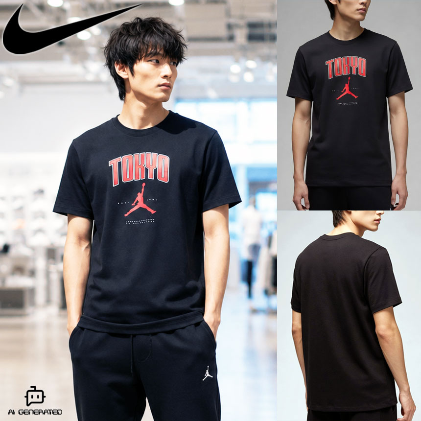 나이키 조던 도쿄 오사카 시티 에디션 남성 코튼 반팔 티셔츠 HQ0394-010(TOKYO), 2XL - 상품 이미지