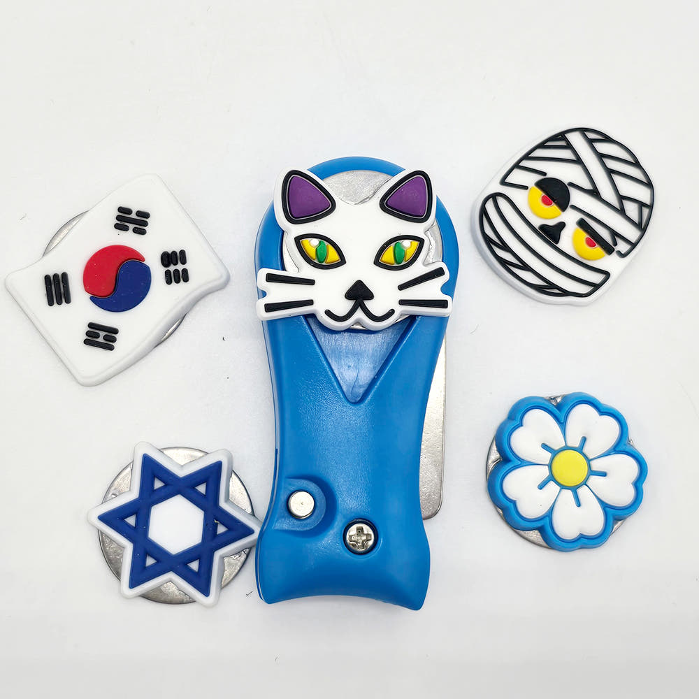 SUP 볼마커 겸용 골프 그린보수기 접이식 디봇툴 골프악세사리 그린포크 캐디용품 블랙 - 상세 이미지 4