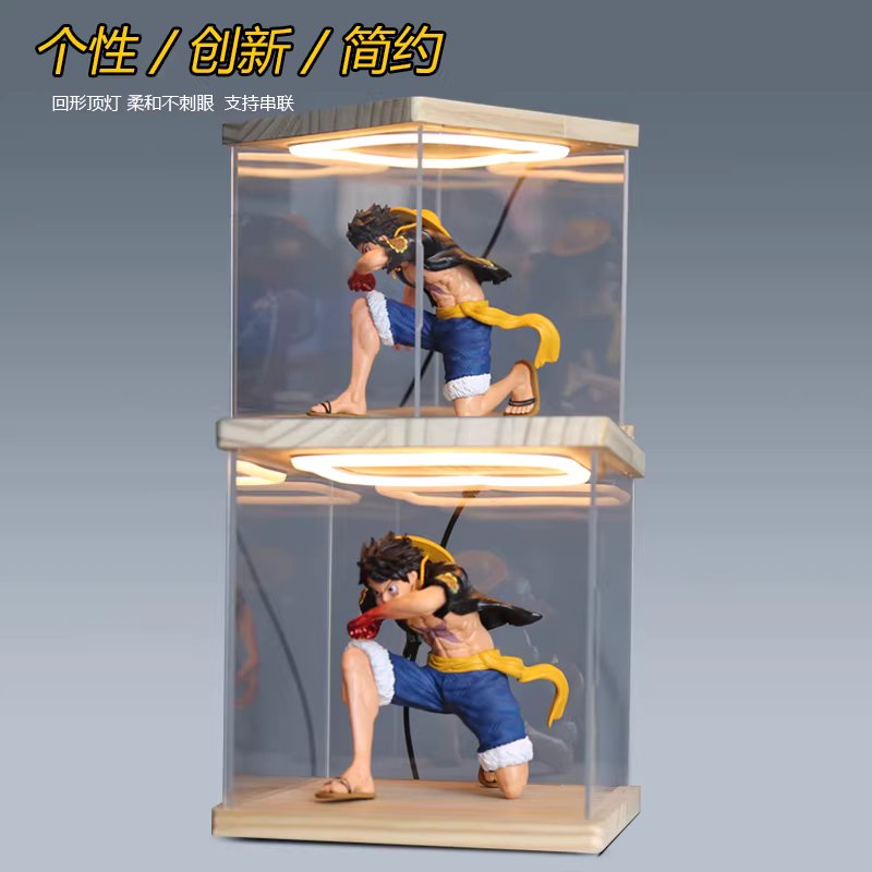 피규어 전시 케이스 보관함 상자 아크릴 진열장 LED 15x15x15cm - 상세 이미지 3